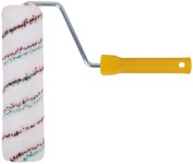 Валик микроволокно, белый с красной и синей полосками, диам. 48/66 мм, ворс 9 мм, 230 мм