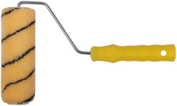 Валик полиакриловый, бежевый с черной полоской, диам. 40/61 мм, ворс 10,4 мм, 180 мм
