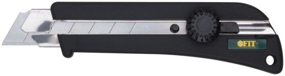 Нож технический 25 мм усиленный, эластичн.корпус, с вращ.прижимом 