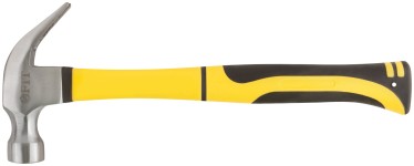 Молоток-гвоздодер, фиброглассовая усиленная ручка, Профи 28 мм, 450 гр.