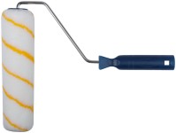 Валик полиакрил/полиэстер/хлопок, с желтой полосой, каркасная система, диам. 40/60 мм, ворс 6мм, 230 мм