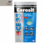 Затирка цементная Ceresit CE33 Комфорт 07 Серая 5 кг