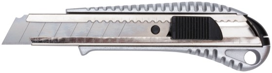 Нож технический 18 мм усиленный, металлич.корпус