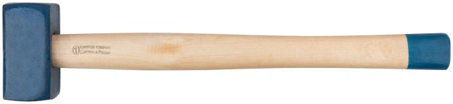 Кувалда кованая в сборе, деревянная эргономичная ручка  6,5 кг