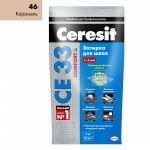 Затирка цементная Ceresit CE33 Комфорт 46 Карамель 5 кг