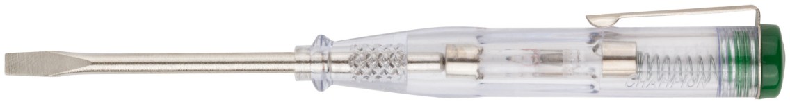 Отвертка индикаторная, белая ручка, 100-500 В, 140 мм