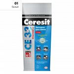 Затирка цементная Ceresit CE33 Комфорт 01 Белая 2 кг