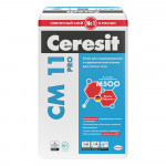 Клей для плитки и керамогранита Ceresit CM11 PRO Серый 25 кг