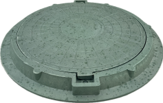 Люк легкий полимерно-песчаный декоративный зеленый