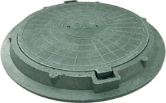 Люк легкий полимерно-песчаный зеленый, 3тн