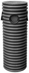 Колодец 271х1000 мм дрен. смотр. с 3-мя отвод. 110 с крышкой и дном в комплекте. (черный)