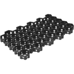 Решетка газонная пластиковая Steelot черная 544*336*34